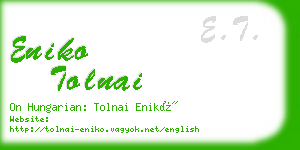 eniko tolnai business card